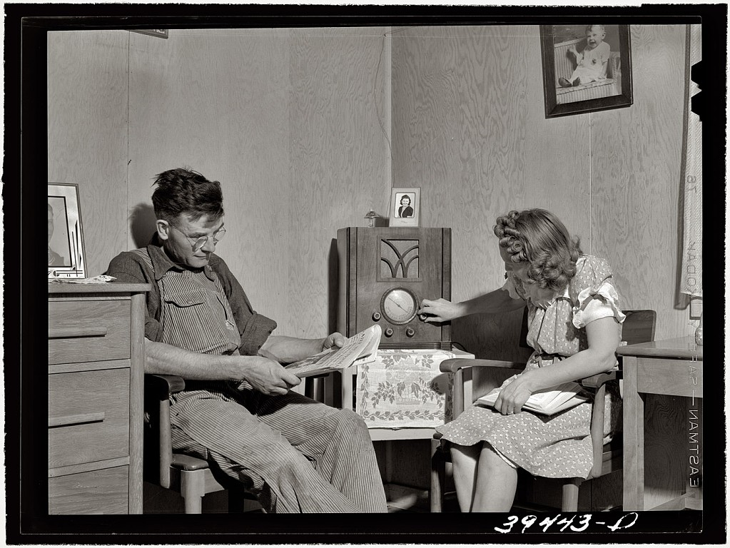 June 1941. Family at the USDA farm family labor camp in Caldwell, Idaho. by Russell Lee for the FSA..jpg